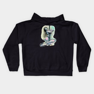 Pastel Pole Dancer Kids Hoodie